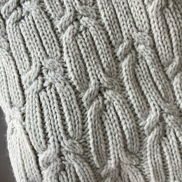 2 for $20. Bickley & Mitchell 88” cable knit scarf in Linen.. NWT - Picture 4 of 7